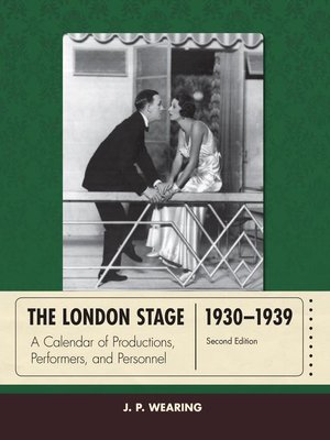 cover image of The London Stage 1930-1939